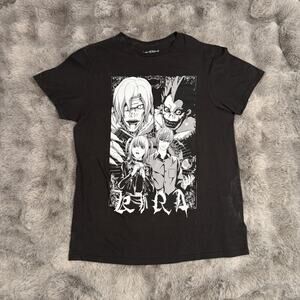 Official Death Note Anime Kira Shinigami Men's T-Shirt Size Medium Black
